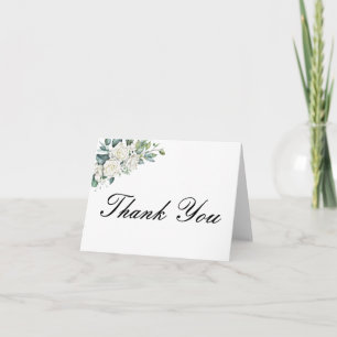 CARTA DE AGRADECIMENTO FLORAL BRANCA