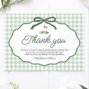 Carta de agradecimento Sage Green Golf Novo no Clu