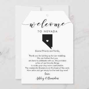 Carta de Boas-vindas de Nevada - Itinerário