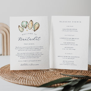 Carta de Boas-vindas do Casamento de Ostra Costeir