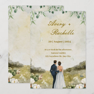 Carta de Convite de Casamento