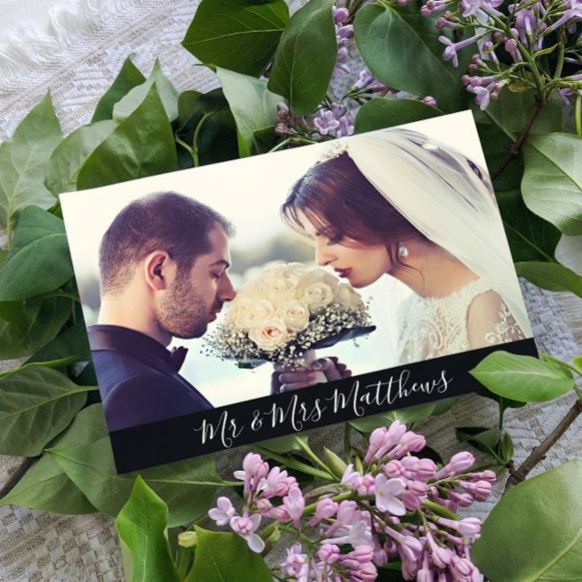 Carta de Foto Moderna Obrigado Cartão Postal (Criador carregado)