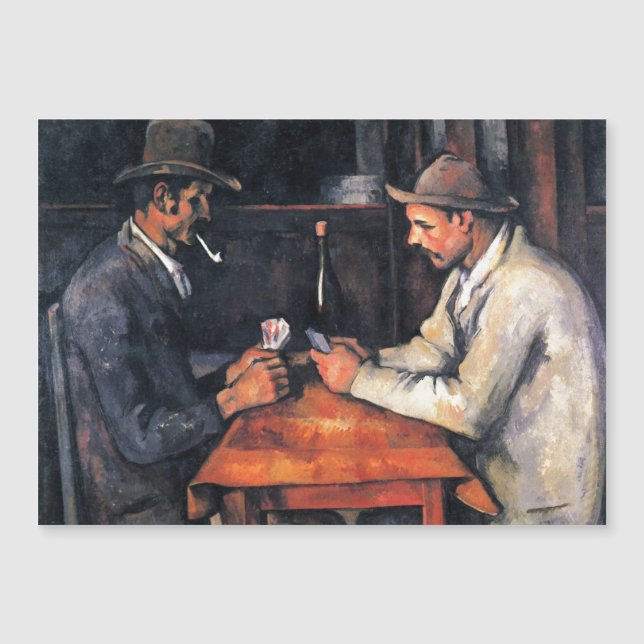 Carta de Jogadores Paul Cezanne Pintura Cartão Mag (Frente)