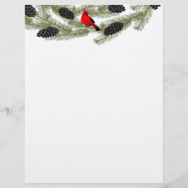 Carta de Natal - Cabeça Letteira Vermelha