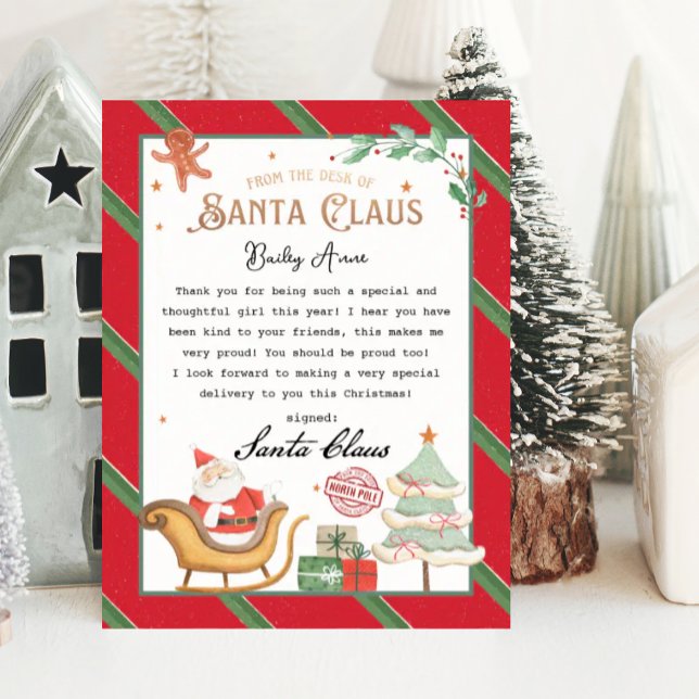 Carta de Natal do Papai Noel (letter from santa claus)