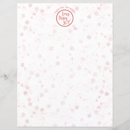 Carta de Natal Feriado Pessoal Amar Joia da Paz