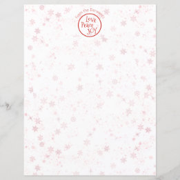 Carta de Natal Feriado Pessoal Amar Joia da Paz