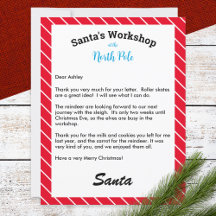 Carta de Natal Personalizada Resposta de Papais no