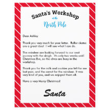 Carta de Natal Personalizada Resposta de Papais no