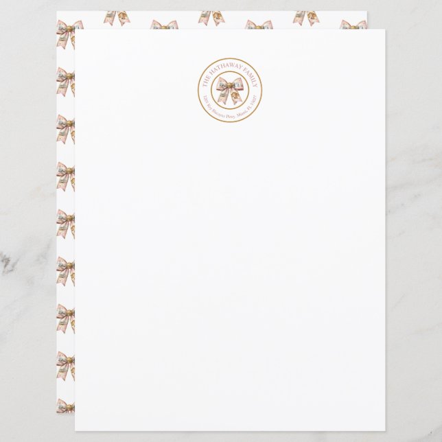 Carta de Natividade de Natal Coquette (Frente/Verso)