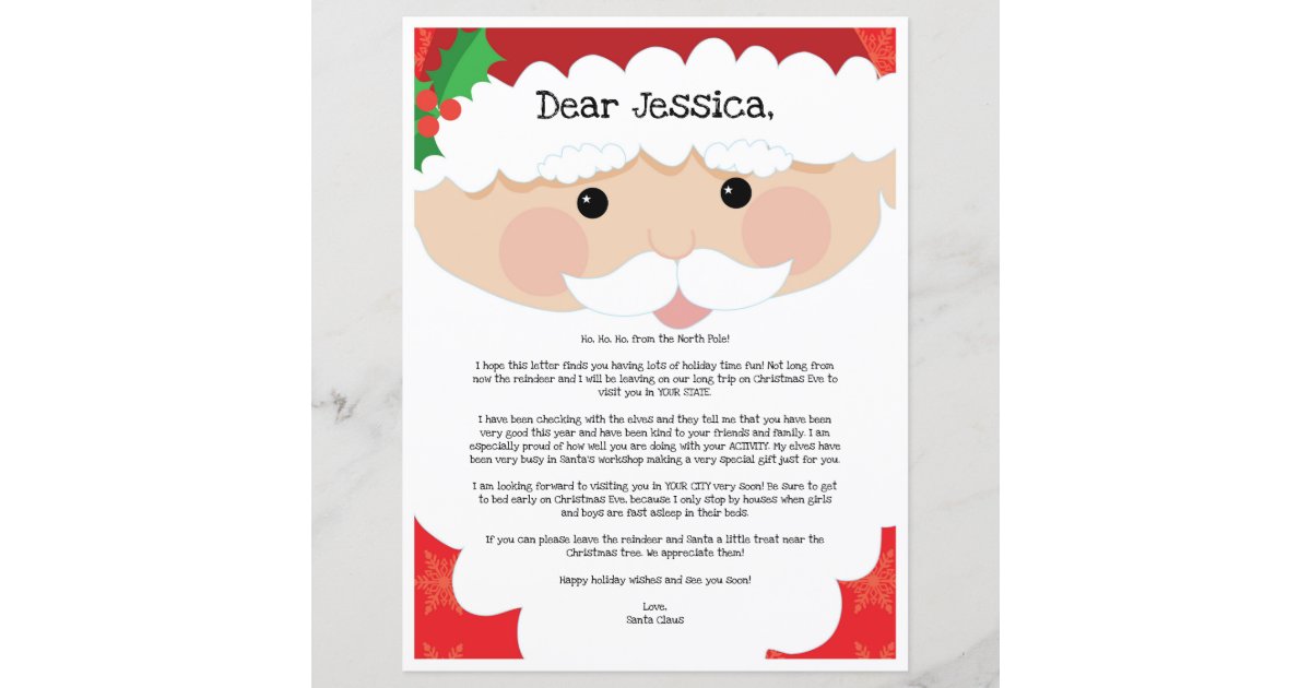 Carta De Papai Noel Carta De Papai Noel