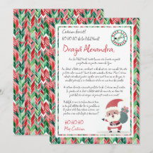 Carta de Papai Noel Convite