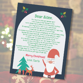 Carta de Papai Noel Nórdico Feliz Natal
