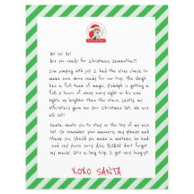 Carta De Papai Noel Para Crianças