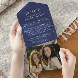 Carta de Proposta de Dama de Honra com Foto