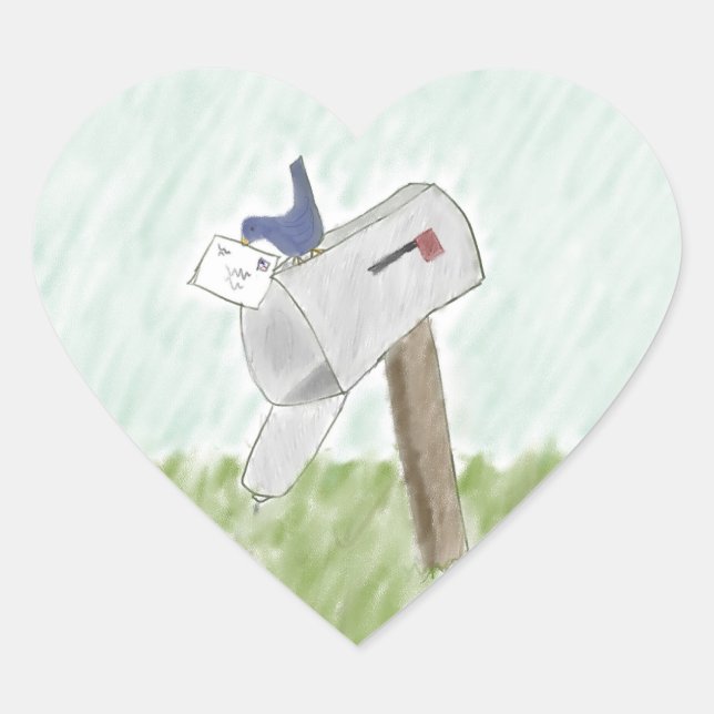 Carta de um adesivo Bluebird (Frente)