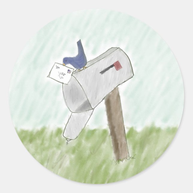 Carta de um adesivo Bluebird (Frente)