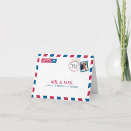 Carta de Voo Casamento Agradecimento