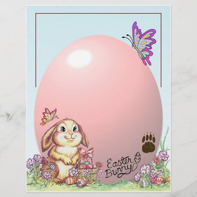 Carta Do Coelhinho Da Páscoa (Frente)