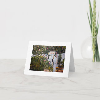 Carta dos cartões de nota de casa