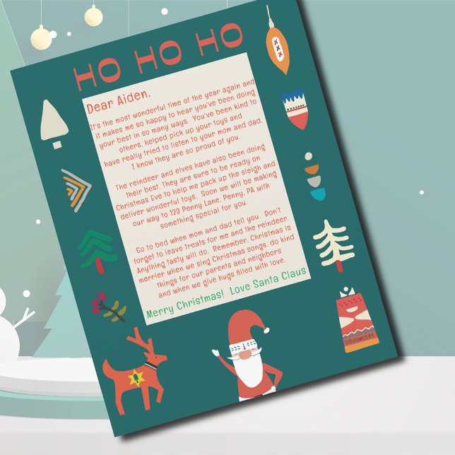 Carta dos Papais noeis Ho Ho Ho Papais noeis nórdi (Letter from Santa Ho Ho Ho Nordic Santa
)