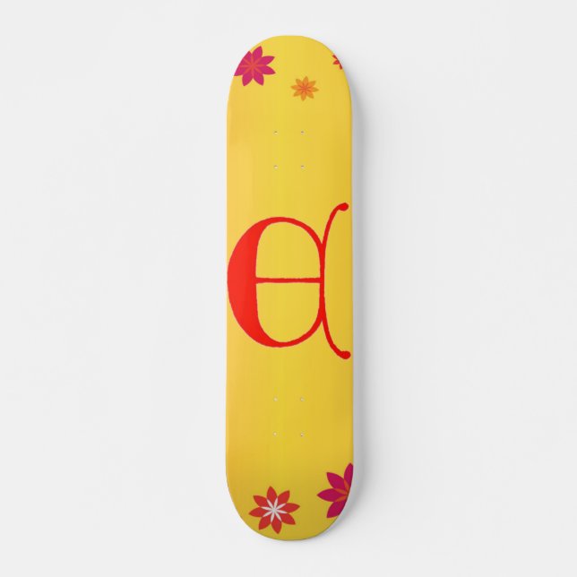 Carta E skateboard (Frente)