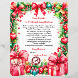 Carta Mágica Personalizada do Papai Noel