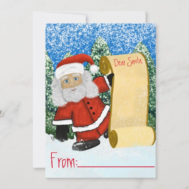 Carta Papais noeis do logotipo para pequenas empre (Frente)