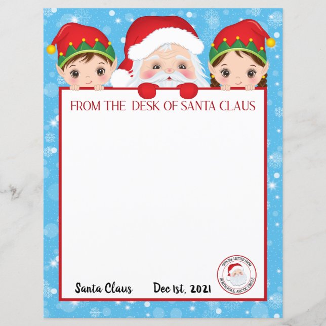 Carta Personalizada de Papai Noel (Frente)
