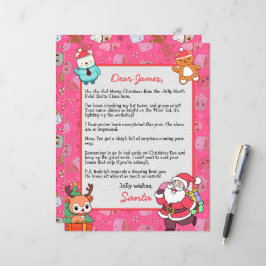 Carta Personalizada de Papai Noel para crianças