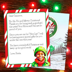 Carta Personalizada de Papai Noel para Crianças