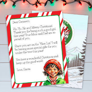 Carta Personalizada de Papai Noel para Crianças