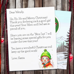 Carta Personalizada de Papai Noel para Crianças
