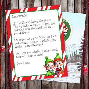 Carta Personalizada de Papai Noel para Crianças