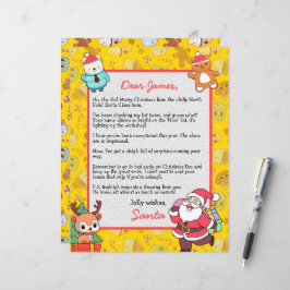 Carta Personalizada de Papai Noel para crianças