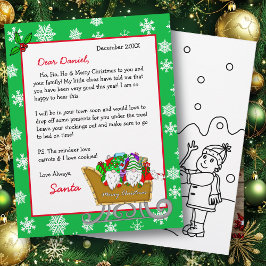 Carta Personalizada de Papais noeis para Crianças