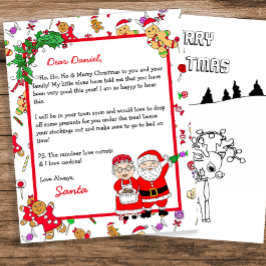 Carta Personalizada de Papais noeis para Crianças