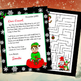 Carta Personalizada de Papais noeis para Crianças