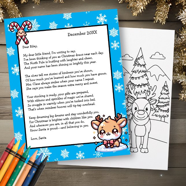 Carta Personalizada do Papai Noel para Crianças (Criador carregado)