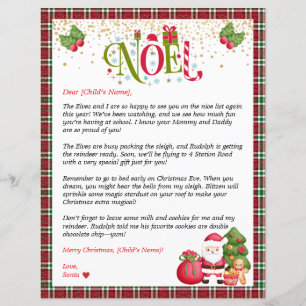 Carta Personalizada do Papai Noel para Crianças Gi