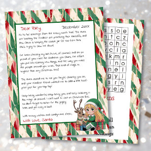 Carta Personalizada Fofa do Papai Noel Caça-Pala