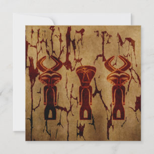 carta plana de motif étnico colorido africano