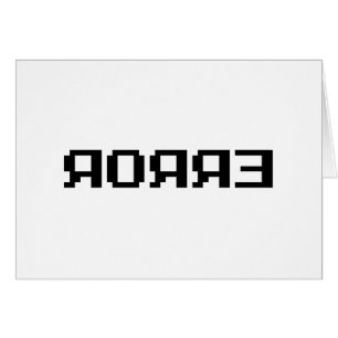 Cartão Я OЯ Я Eixo   ERRO