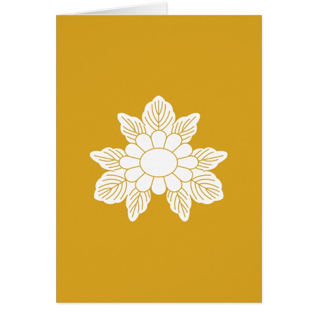 CARTÃO 三 つ 葉 野 菊 (Frente)