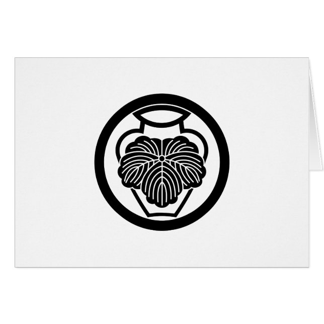 CARTÃO 中 輪 に 壺 蔦 に (Frente Horizontal)