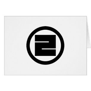 CARTÃO 丸 に 一 の 字 角
