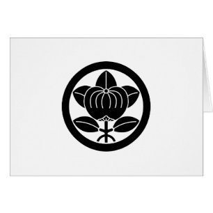 CARTÃO 丸 に 三 本 橘 足