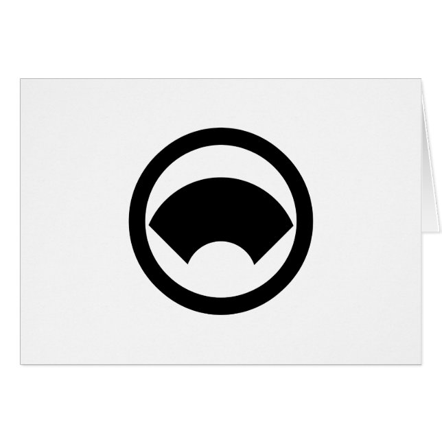 CARTÃO 丸 に 地 紙 (Frente Horizontal)