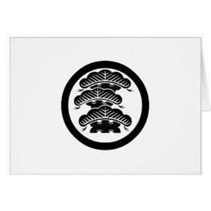 CARTÃO 丸 に 荒 枝 左 付 階 三 松