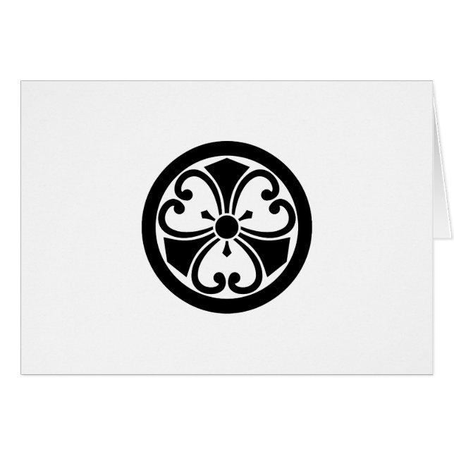 CARTÃO 丸 に 蔓 剣 酢 漿 草 (Frente Horizontal)